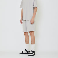Men Pique Shorts - Light Grey - SM2403046B