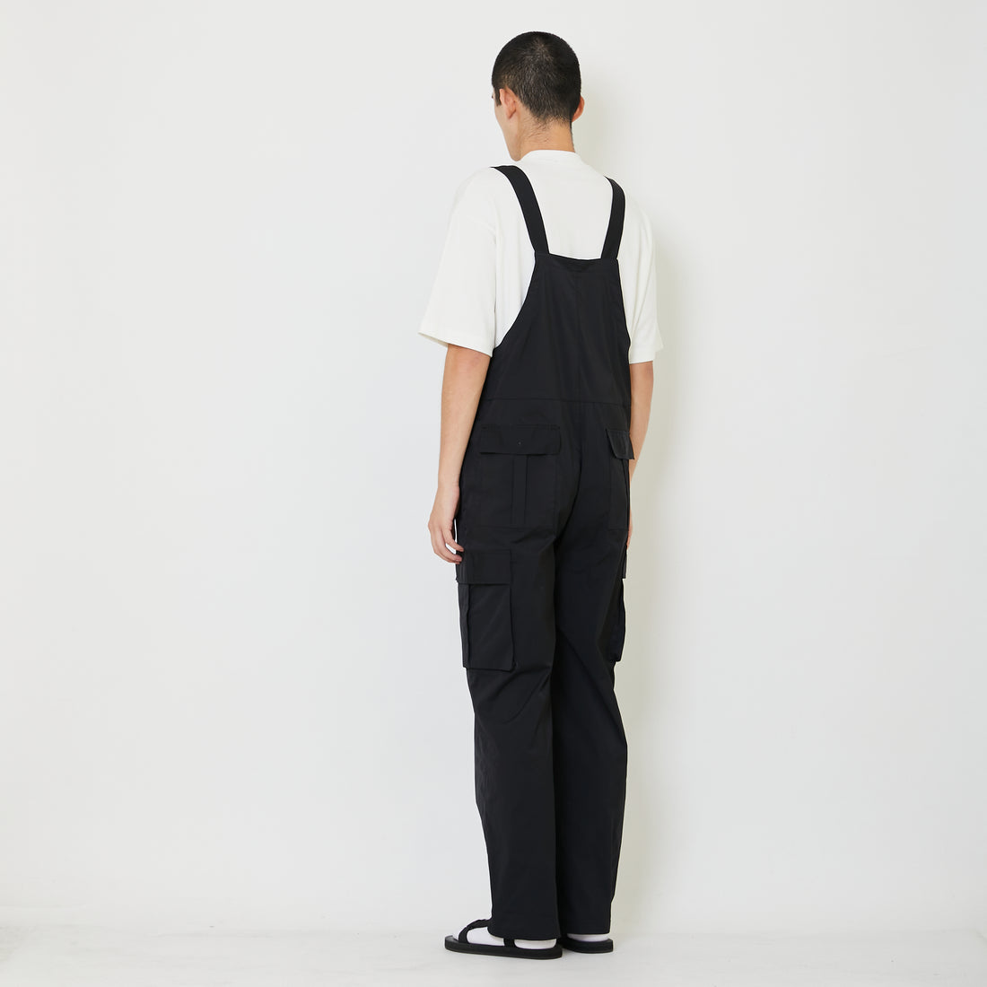 Men Nylon Dungaree - Black - SM2403058B