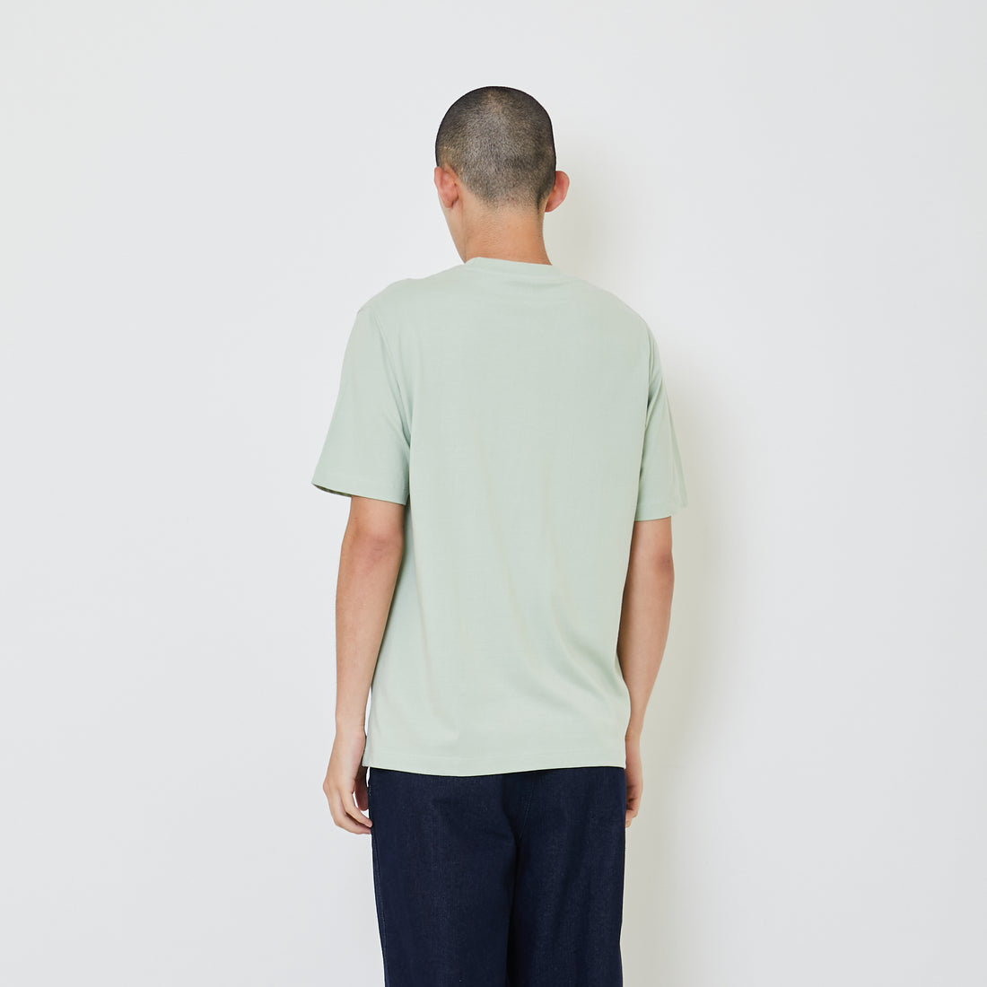 Men Graphic Tee - Light Green - SM2403070B