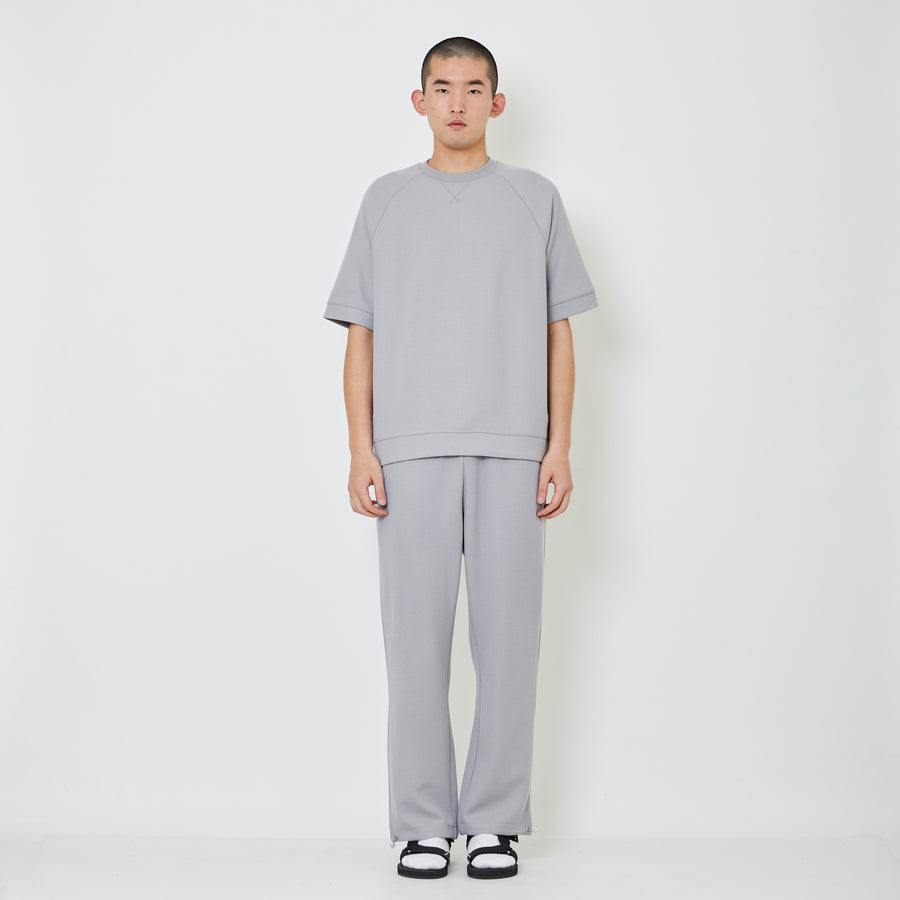 Men Waffle Knit Cargo Pants - Light Grey - SM2404078B