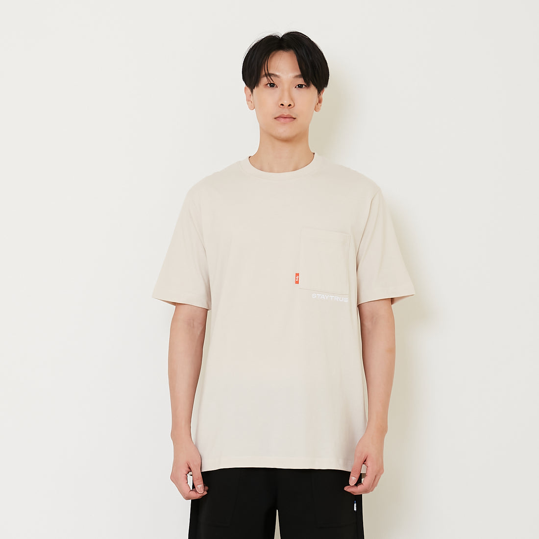 Men Graphic Tee - Sand - SM2407175A