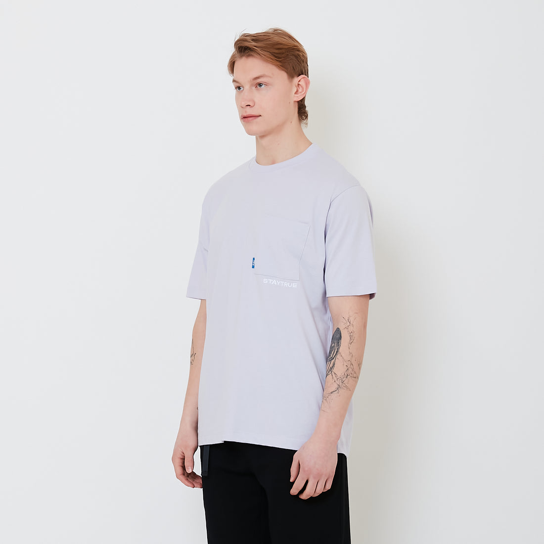 Men Graphic Tee - Purple - SM2407175C