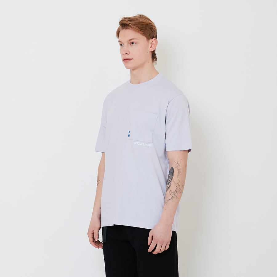Men Graphic Tee - Purple - SM2407175C