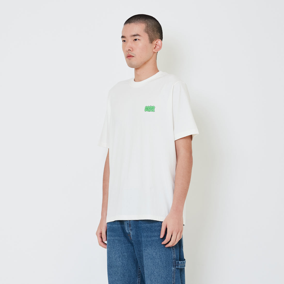 Men Graphic Tee - Off White - SM2407176A