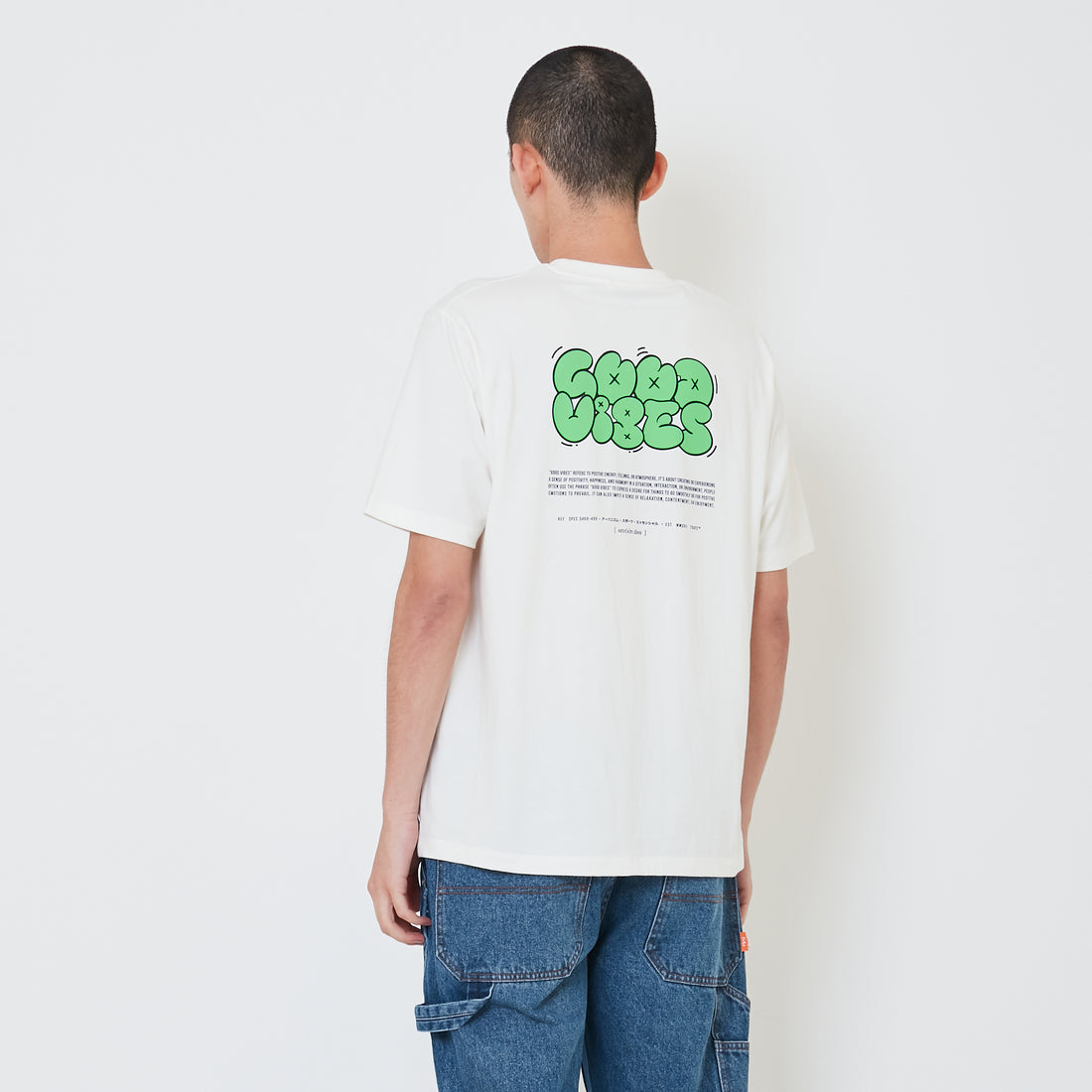 Men Graphic Tee - Off White - SM2407176A
