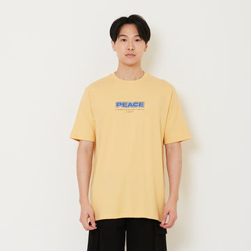 Men Graphic Tee - Yellow - SM2408177B