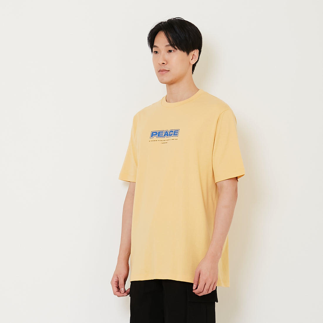 Men Graphic Tee - Yellow - SM2408177B