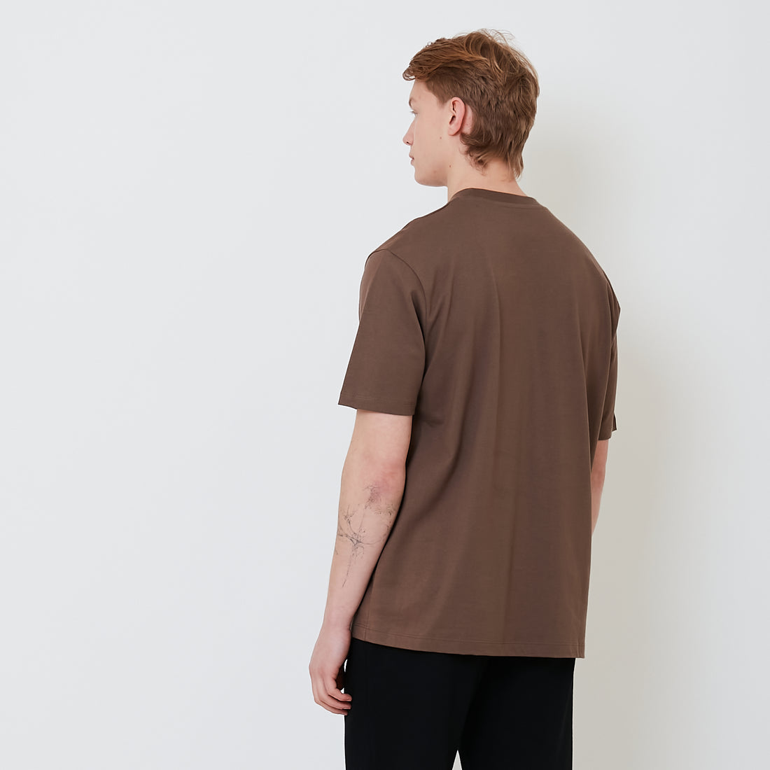 Men Graphic Tee - Brown - SM2408178C