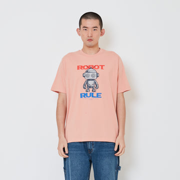 Men Graphic Tee - Dusty Pink - SM2409179B