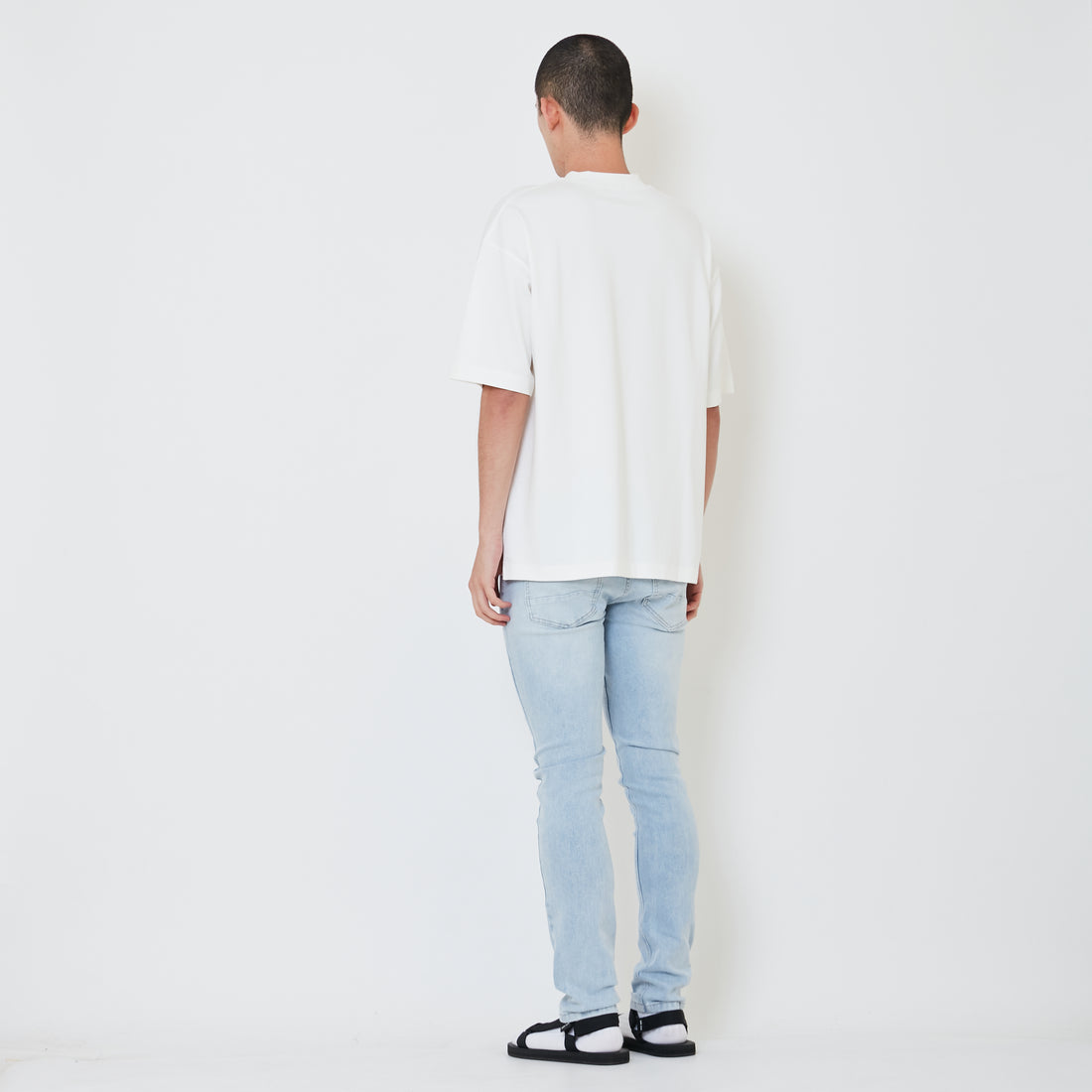 Men Skinny Long Jeans - Light Blue - SM2410212B