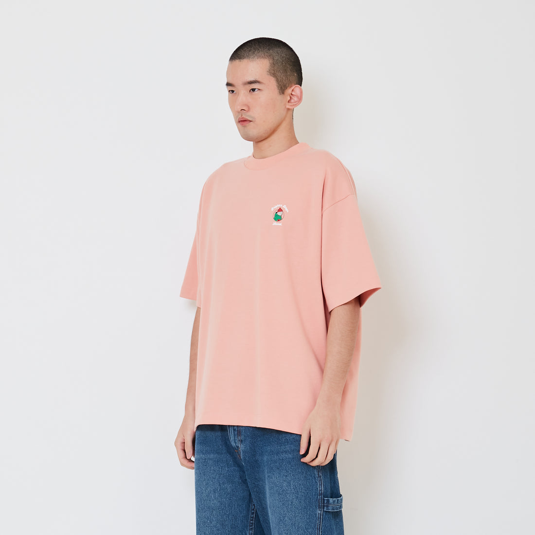 Men Embroidery Oversized Tee - SM2411187