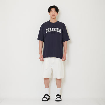 Men Baggy Fit Jorts - Off White - SM2411223A