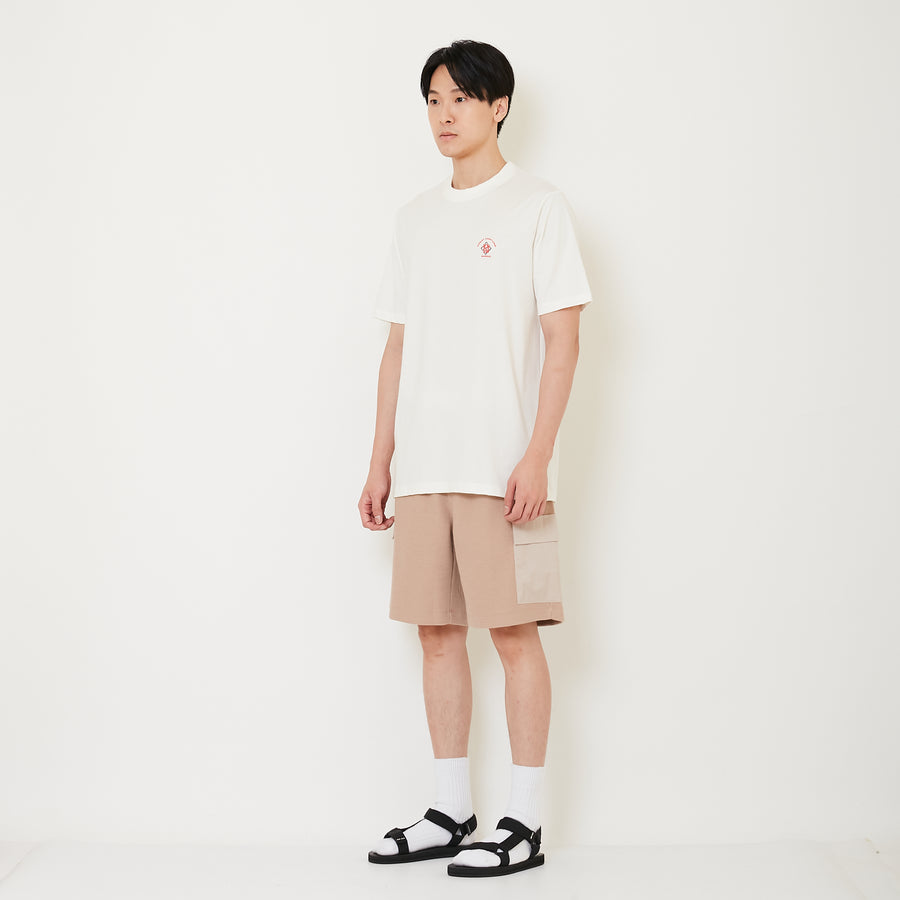 Men Waffle Knit Cargo Shorts - Khaki - SM2411230B