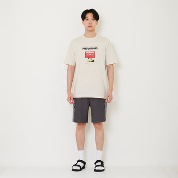Men Waffle Knit Cargo Shorts - Metal - SM2411230C
