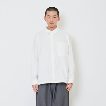 Men Oversized Shirt - Off White - SM2411242A