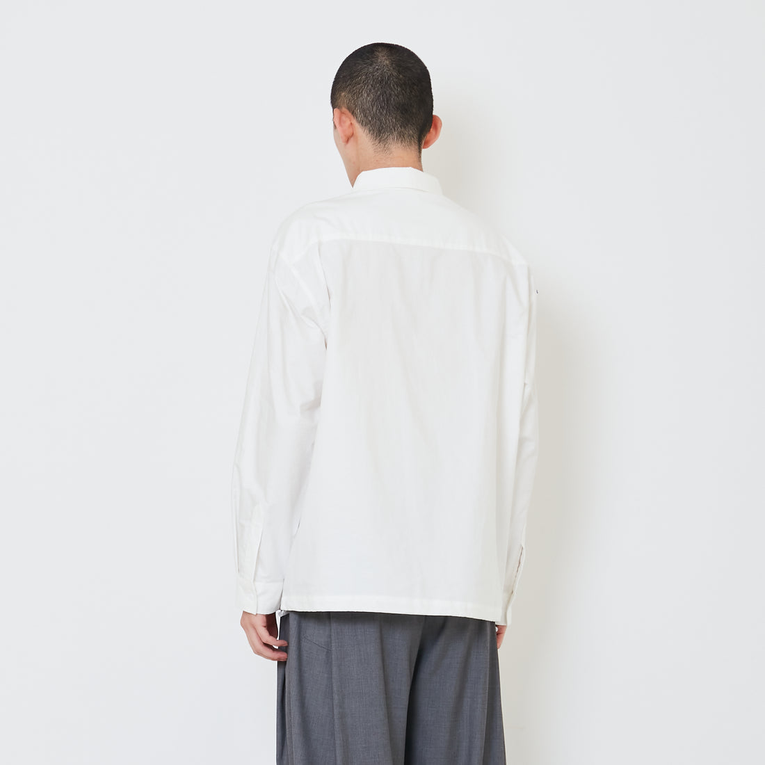 Men Oversized Shirt - Off White - SM2411242A