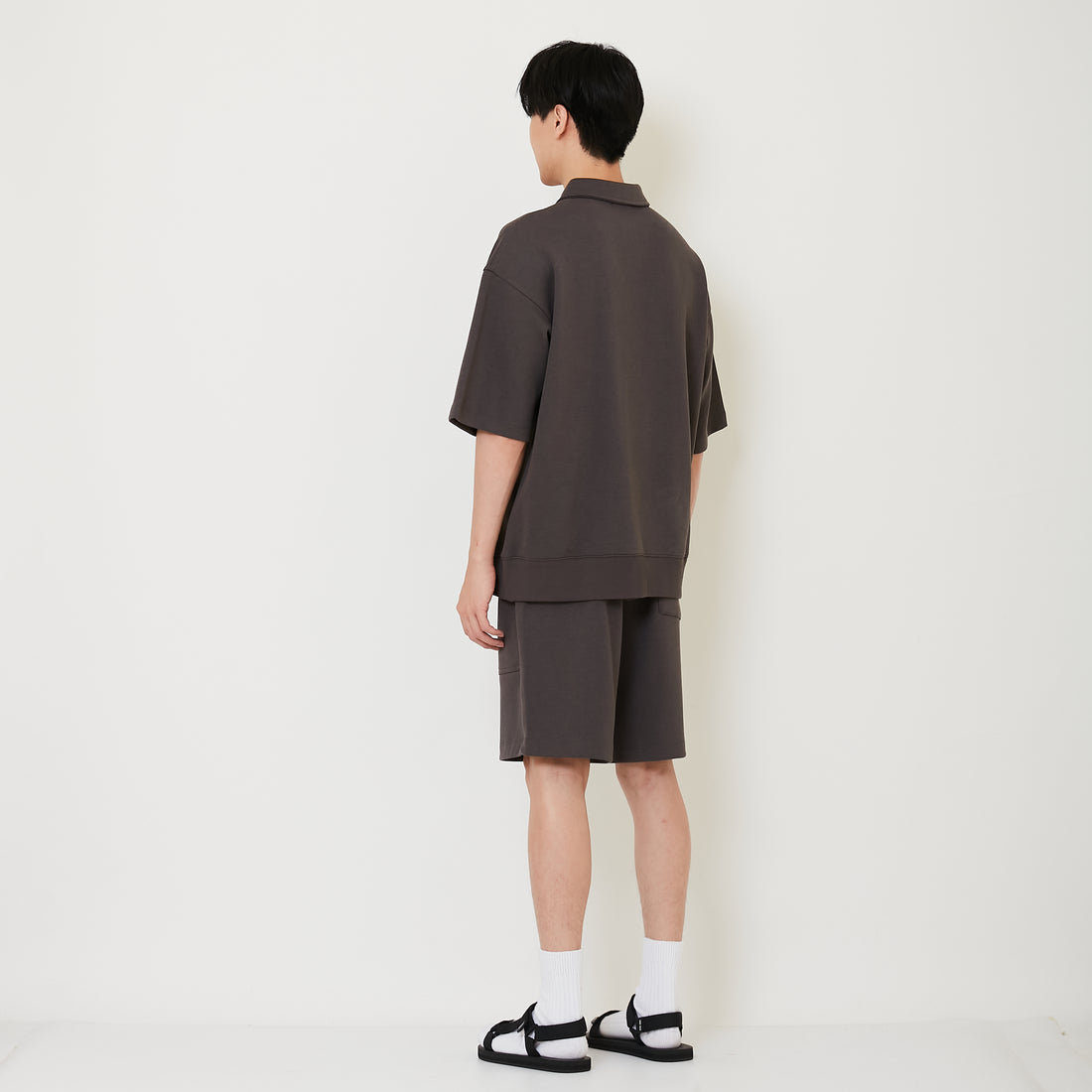 Men Sweat-Shorts - Grey - SM2412259B
