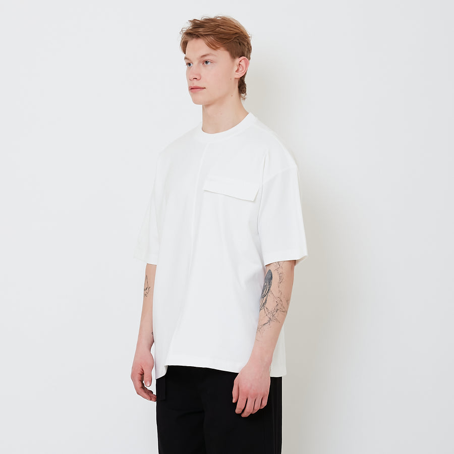 Men Oversized Tee - Off White - SM2501003A