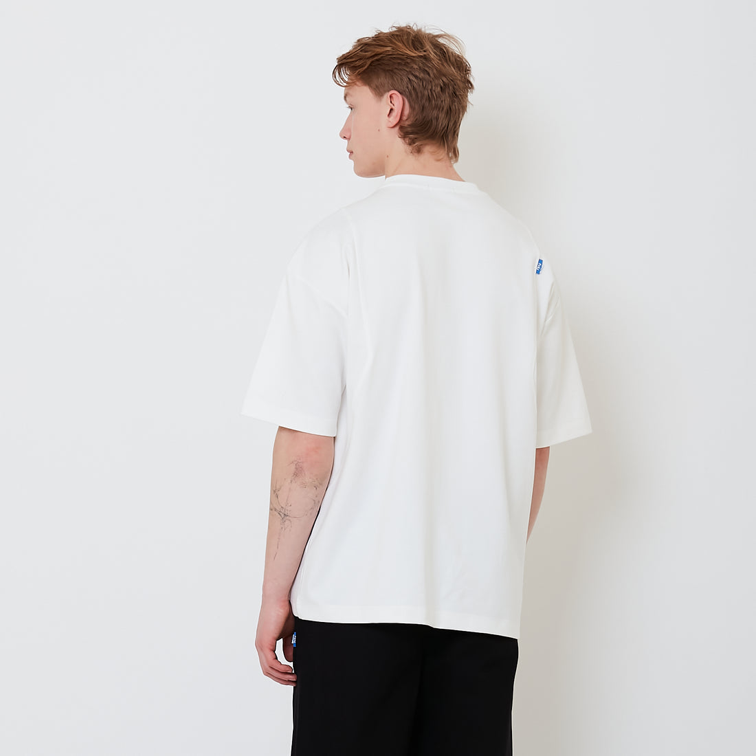 Men Oversized Tee - Off White - SM2501003A