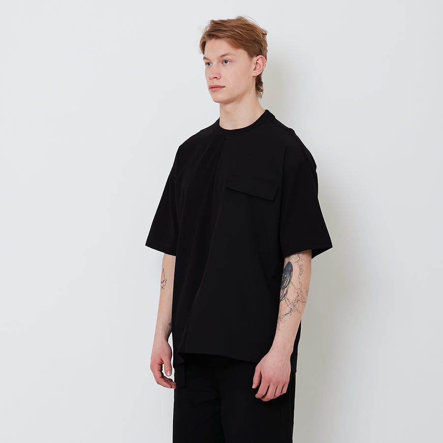 Men Oversized Tee - Black - SM2501003B
