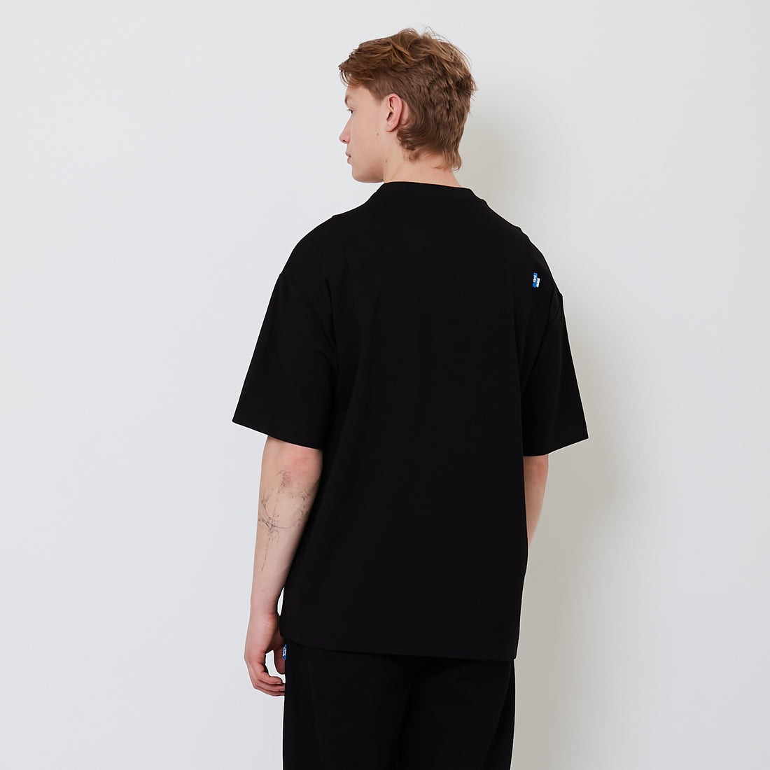 Men Oversized Tee - Black - SM2501003B
