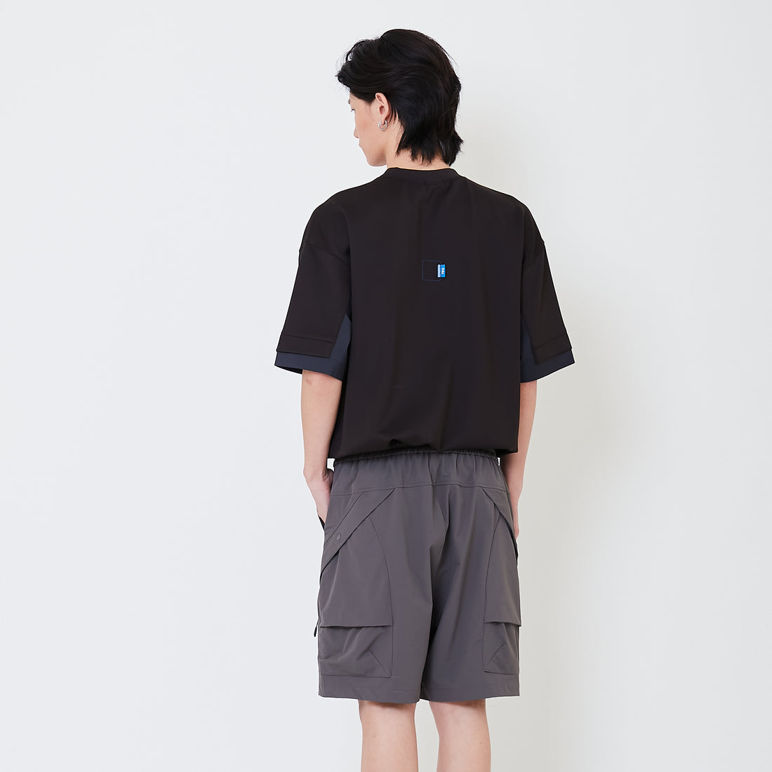 Men Nylon Shorts - Grey - SM2501006A