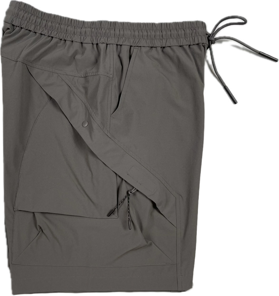Men Nylon Shorts - Grey - SM2501006A