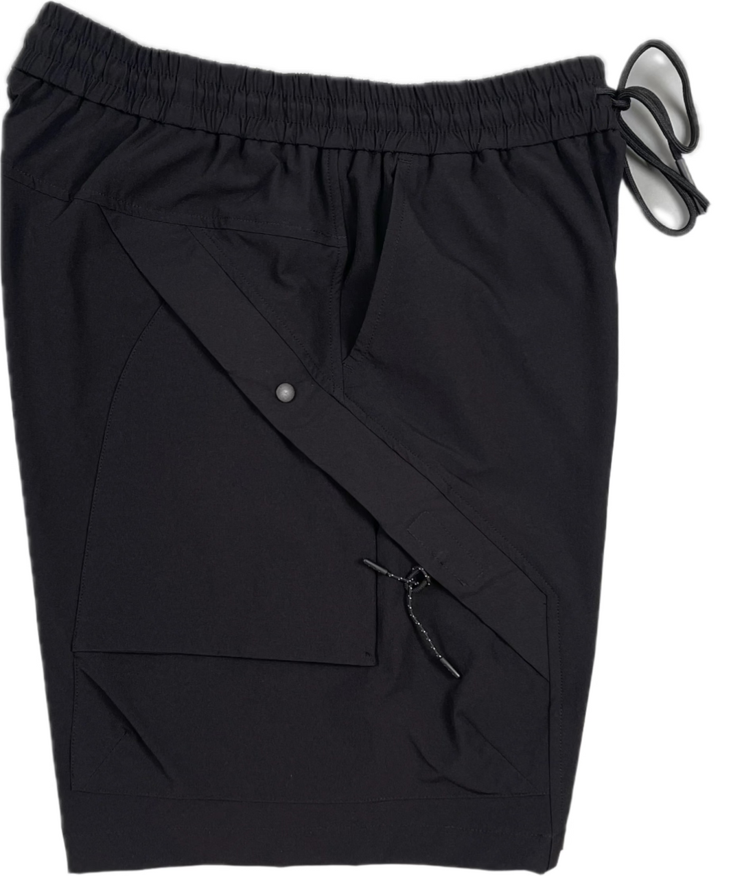 Men Nylon Shorts - Black - SM2501006B