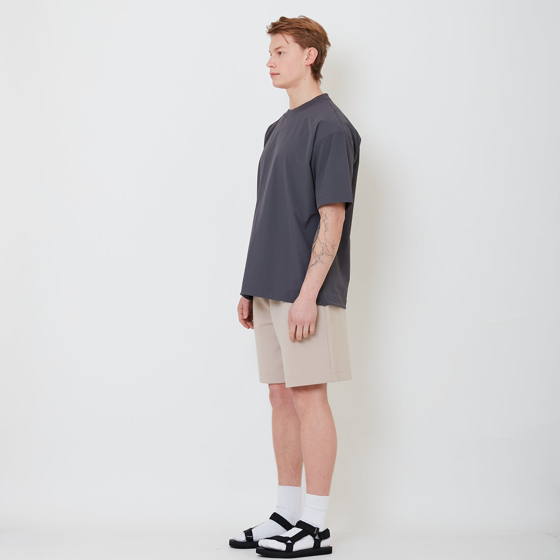 Men Sweat-Shorts - Stone - SM2501011B