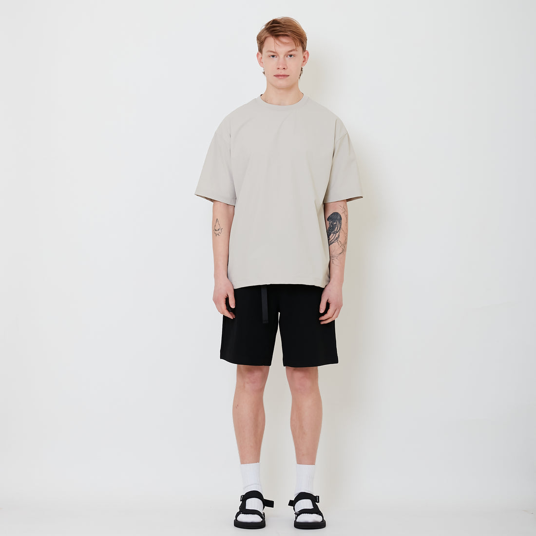 Men Sweat-Shorts - Black - SM2501011D