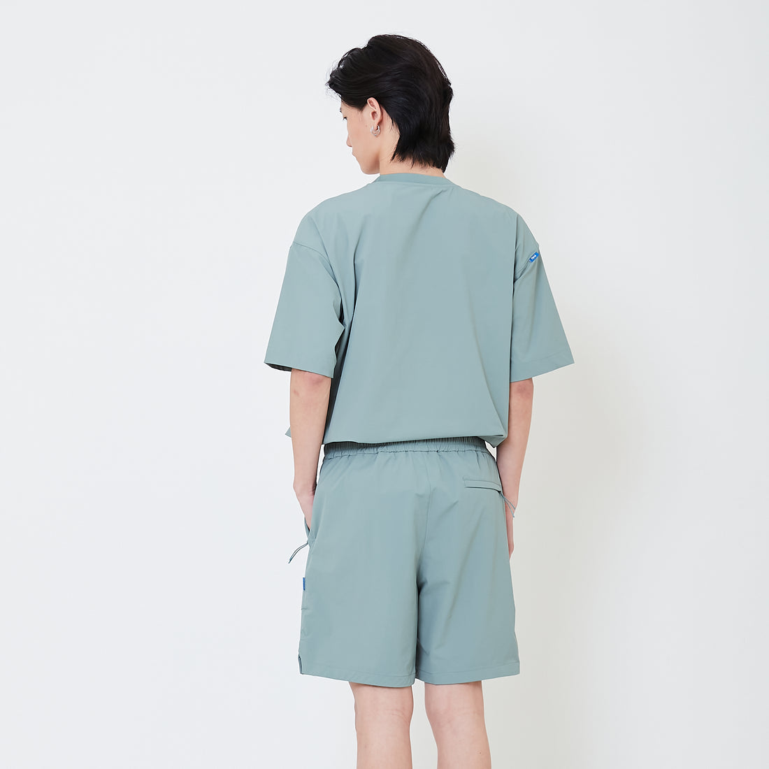 Men Nylon Shorts - Green - SM2501013B