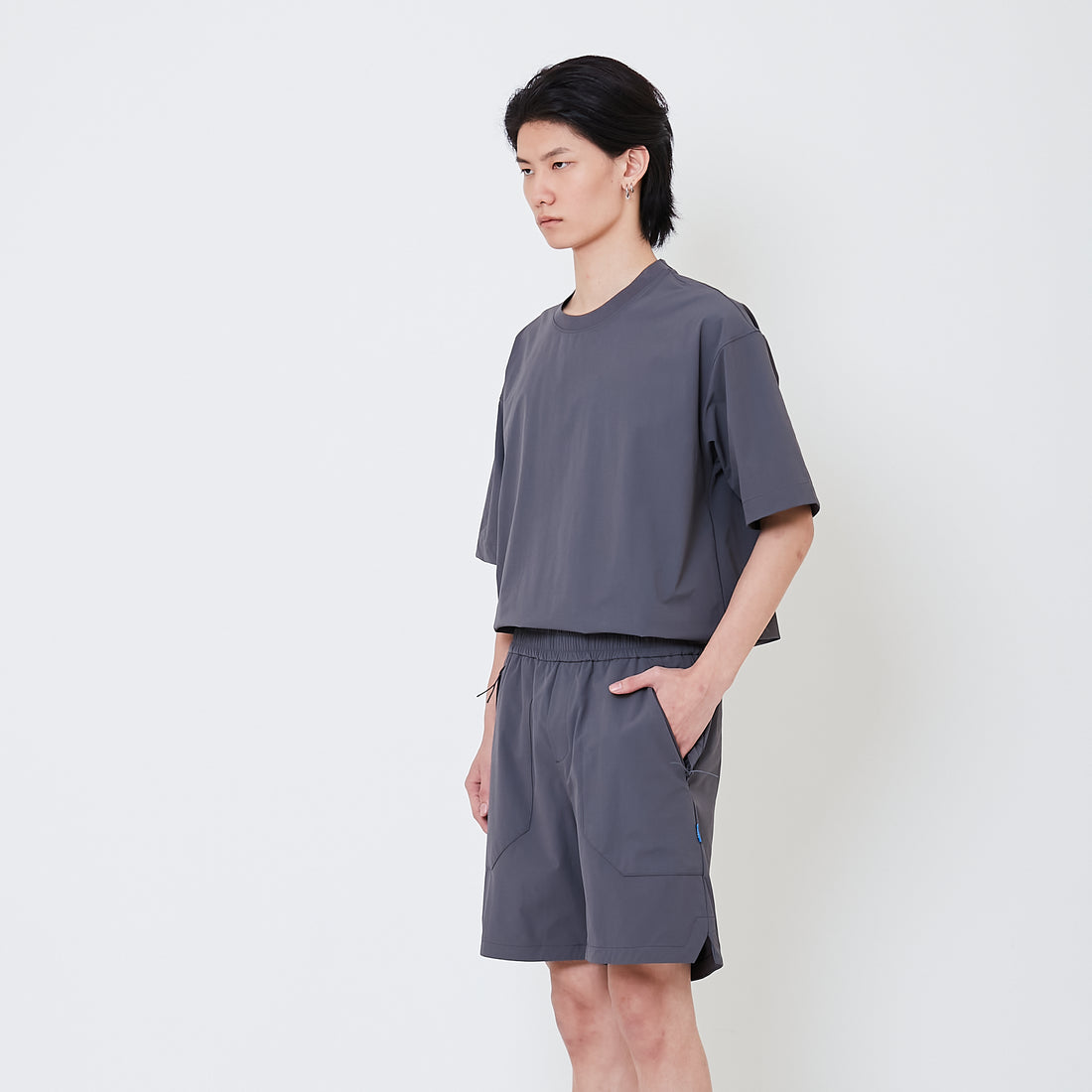 Men Nylon Shorts - Metal - SM2501013C