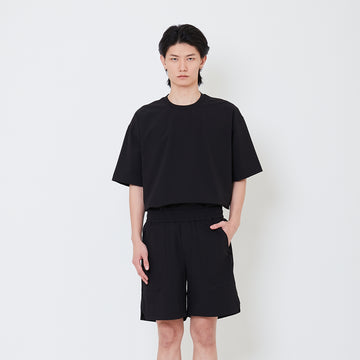 Men Nylon Shorts - Black - SM2501013D