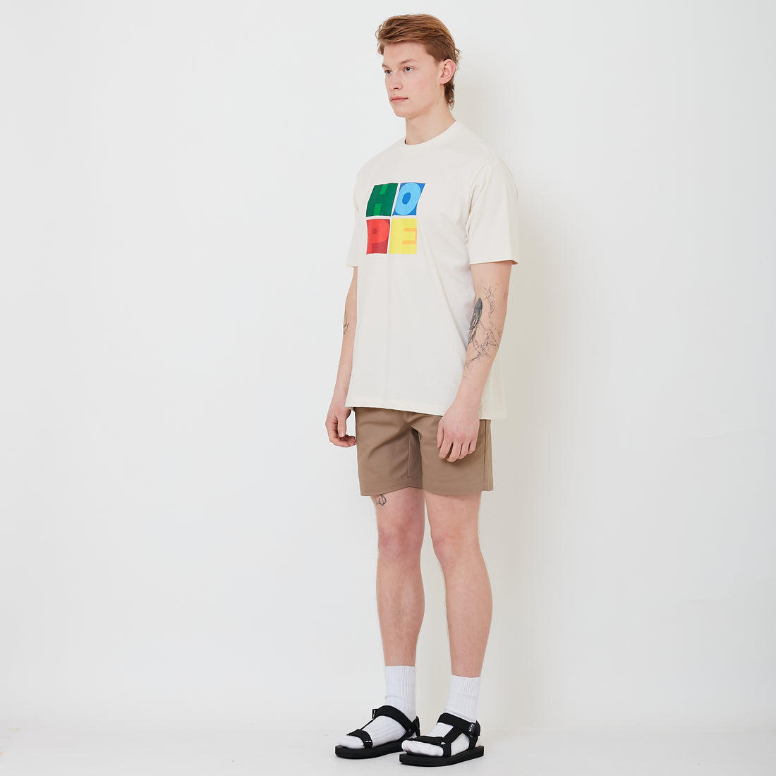 Men Twill Shorts - Khaki - SM2501014A