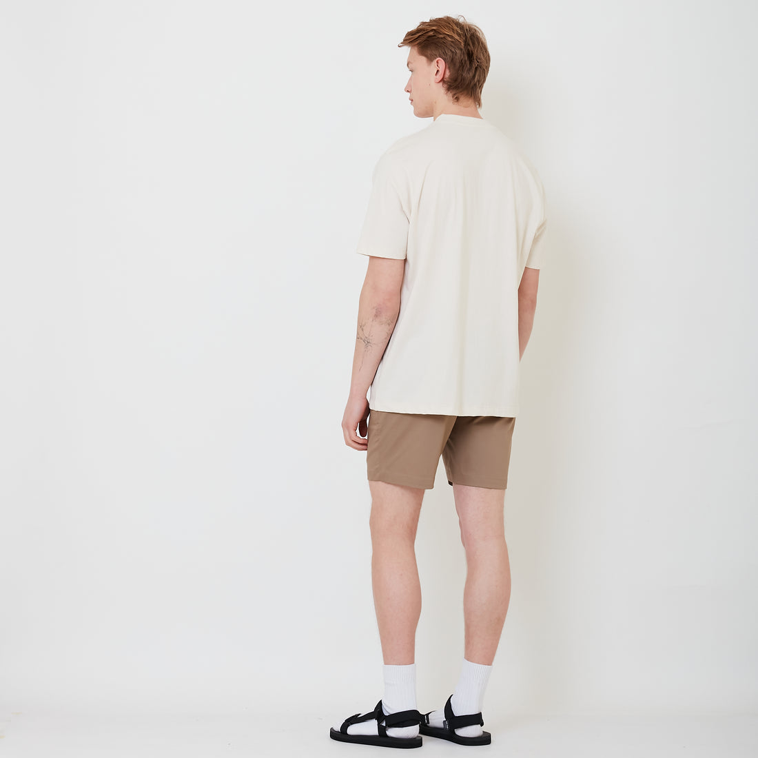 Men Twill Shorts - Khaki - SM2501014A