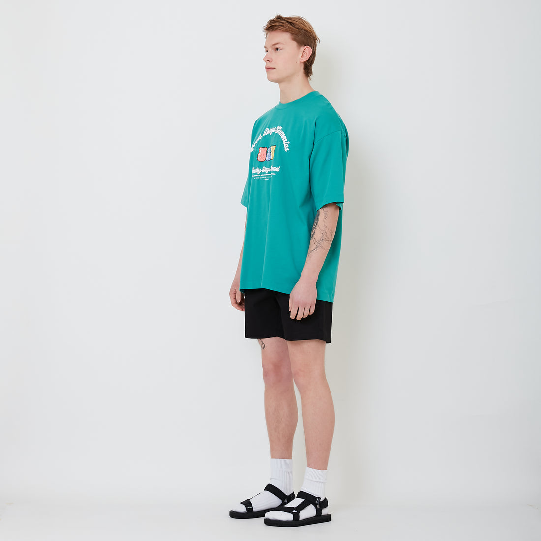 Men Twill Shorts - Black - SM2501014C