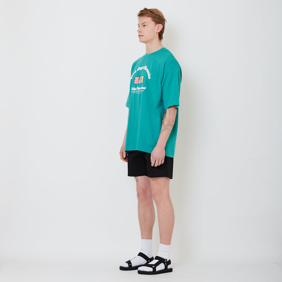 Men Twill Shorts - Black - SM2501014C