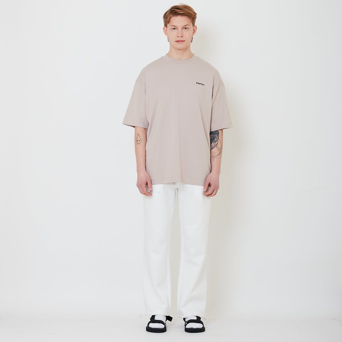 Men Slim Fit Sweatpants - Off White - SM2501018A