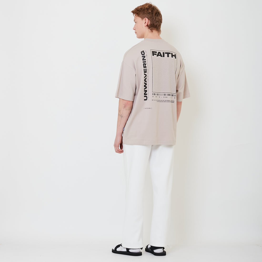 Men Slim Fit Sweatpants - Off White - SM2501018A