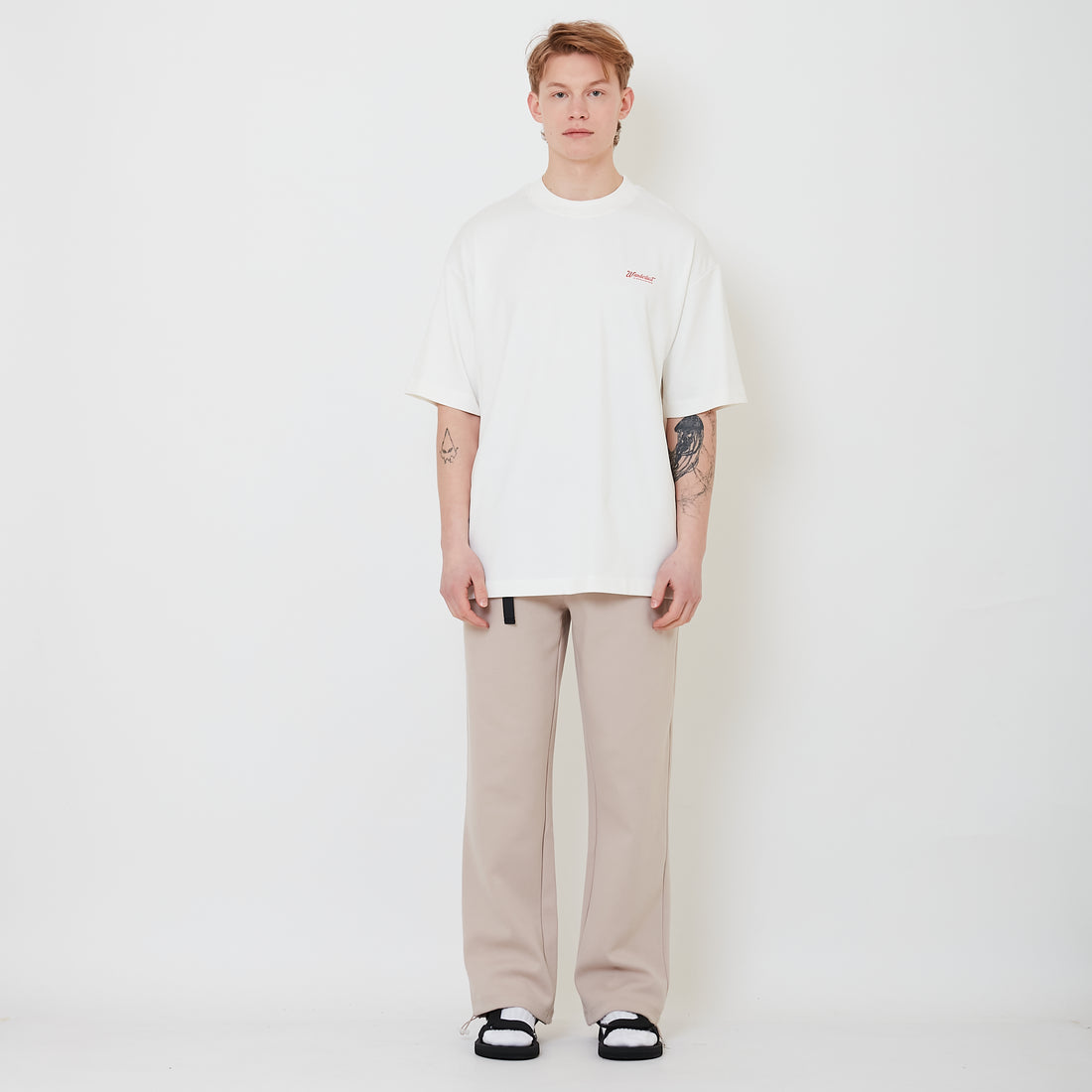 Men Slim Fit Sweatpants - Stone - SM2501018B