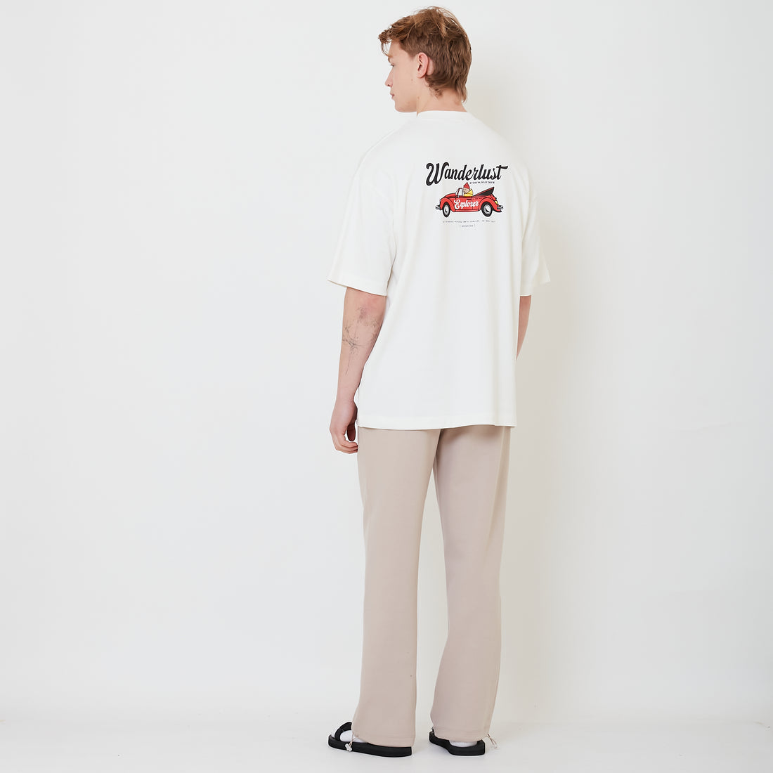 Men Slim Fit Sweatpants - Stone - SM2501018B