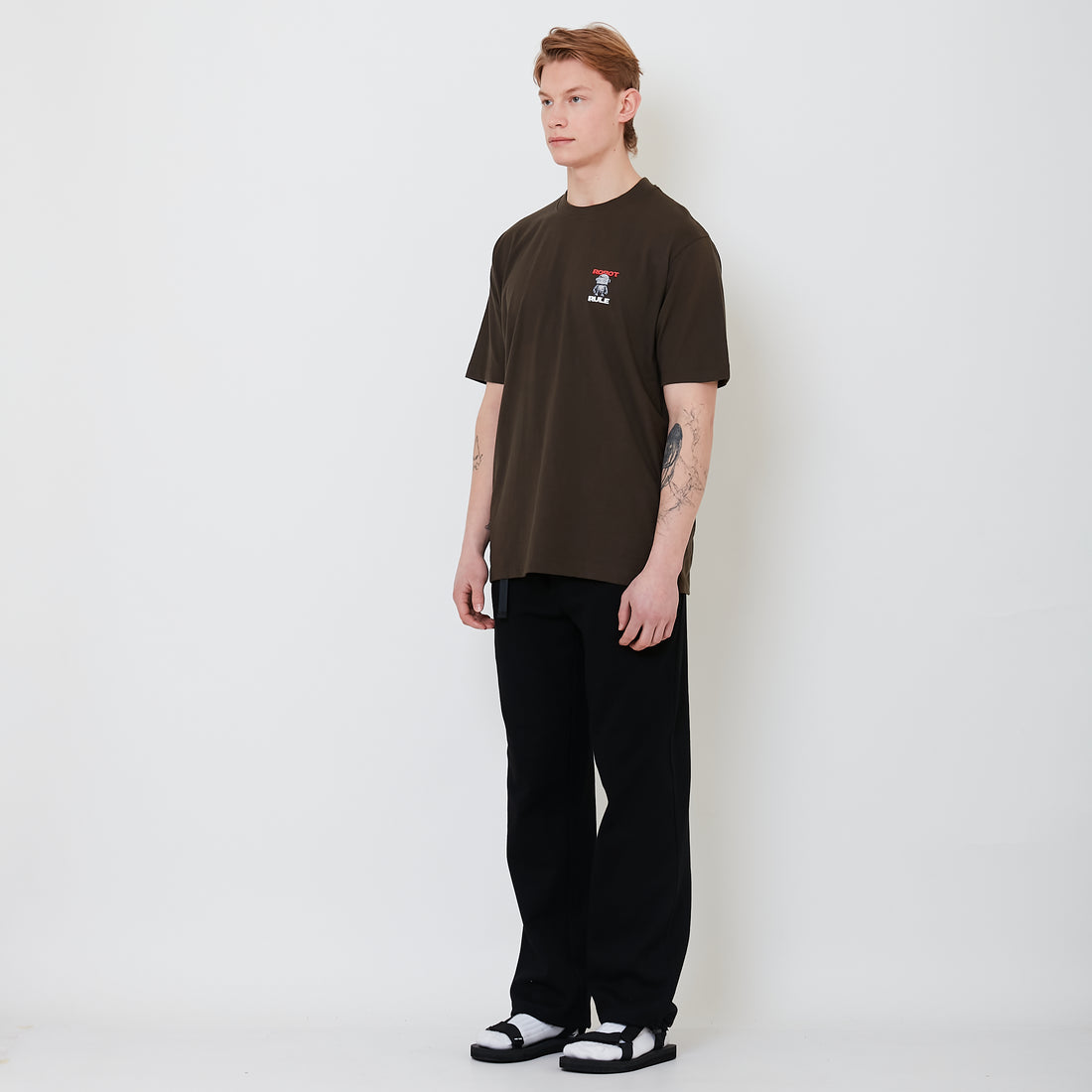 Men Slim Fit Sweatpants - Black - SM2501018D