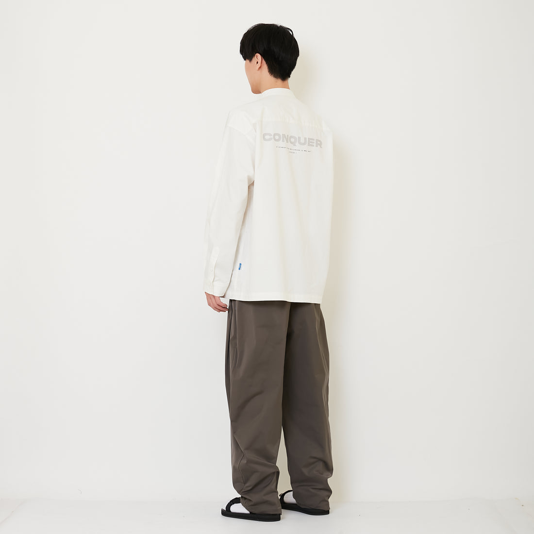 Men Nylon Pants - Grey - SM2501019A