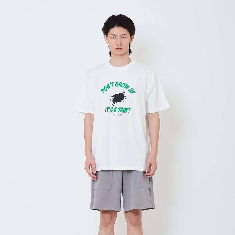 Men Graphic Tee - Off White - SM2501021A