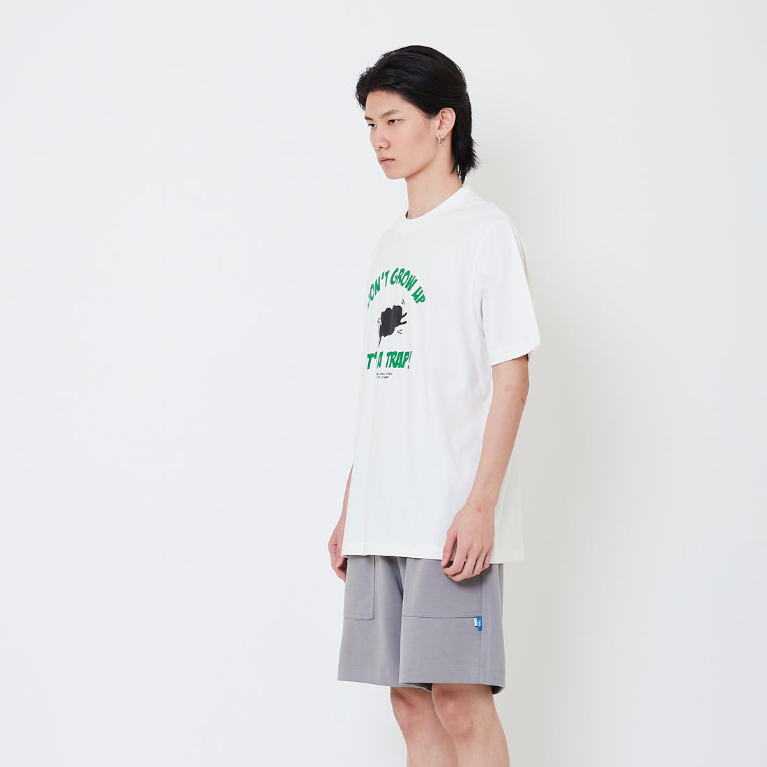 Men Graphic Tee - Off White - SM2501021A