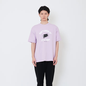 Men Graphic Tee - Light Purple - SM2501021B
