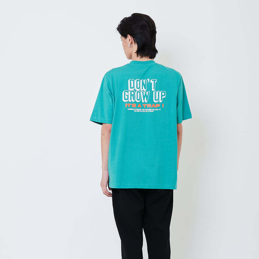 Men Graphic Tee - Green - SM2501022A