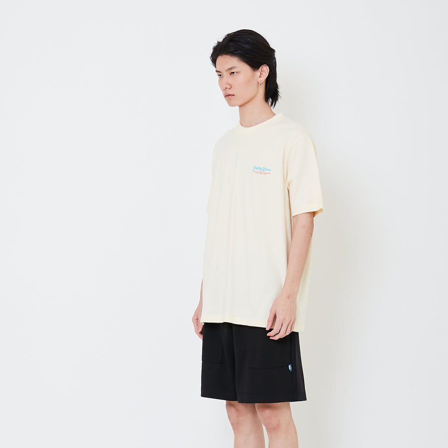 Men Graphic Tee - Cream - SM2501023A