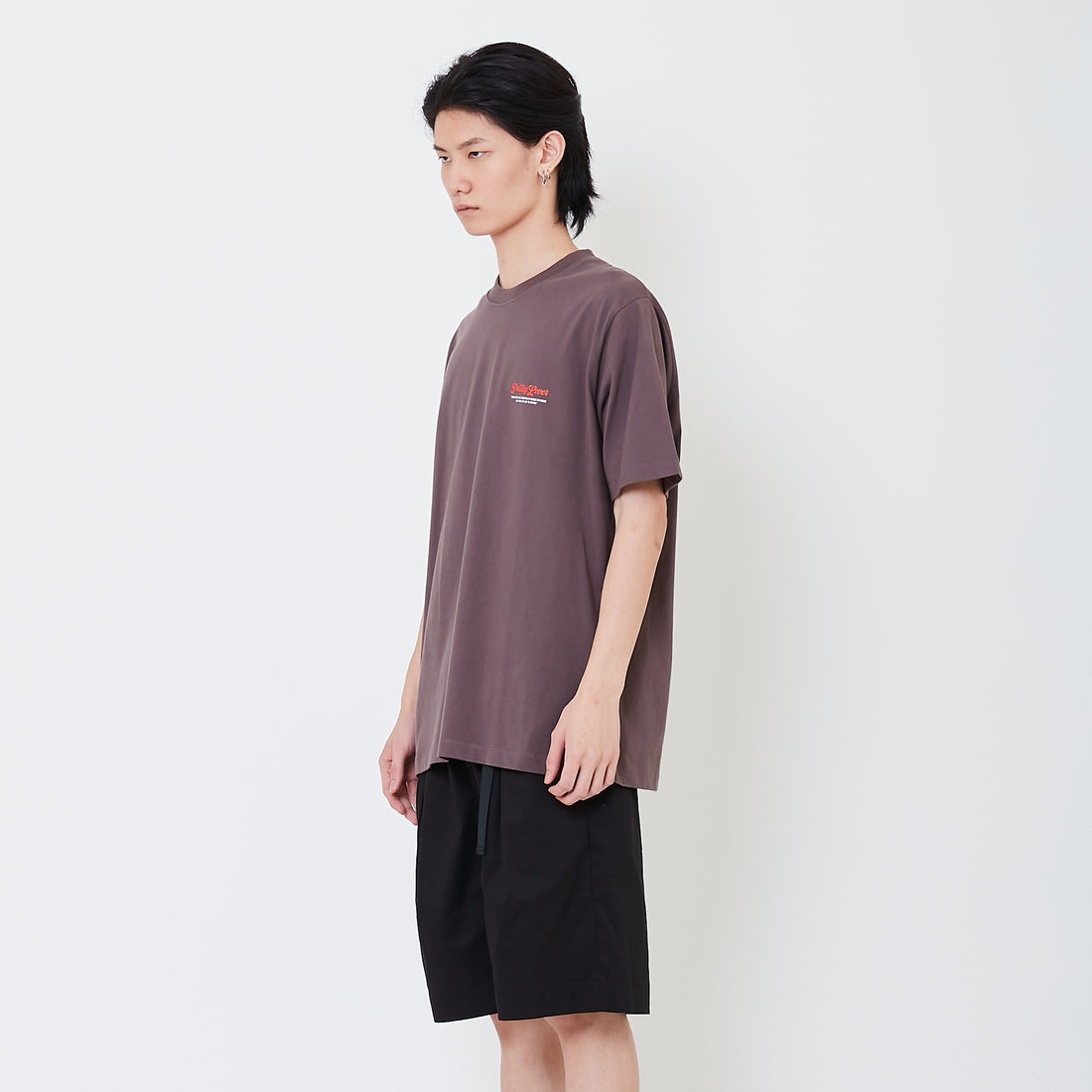 Men Graphic Tee - Dark Brown - SM2501023B