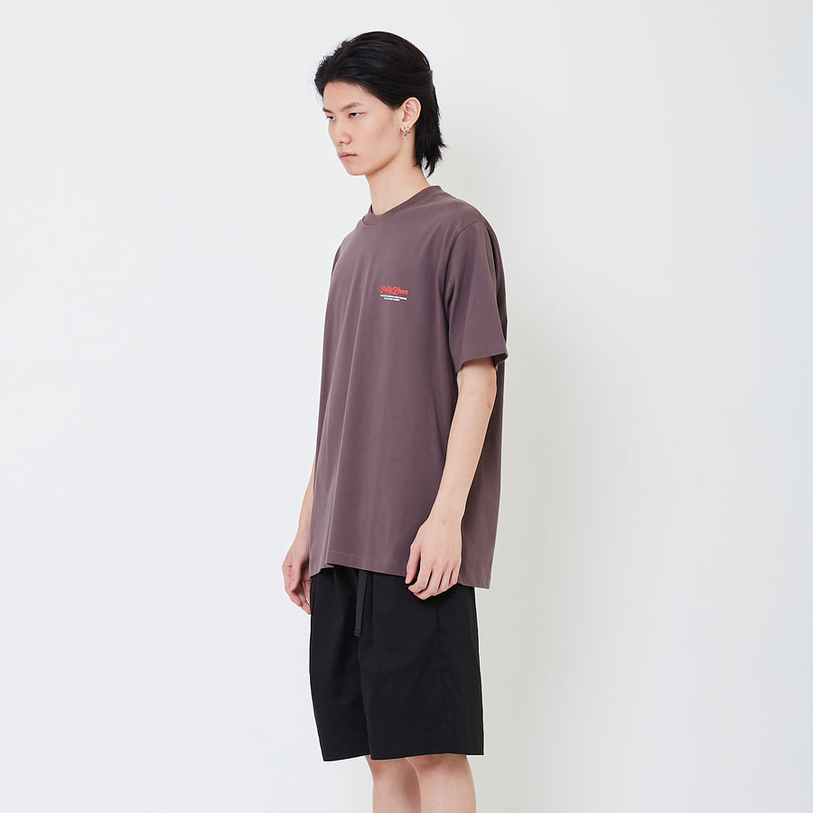 Men Graphic Tee - Dark Brown - SM2501023B